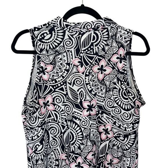 Southwind‎ Apparel Womens Tribal Collared Active Avalon Dress Black White Medium - Picture 4 of 8